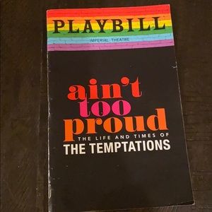 Ain’t Too Proud Playbill (pride)